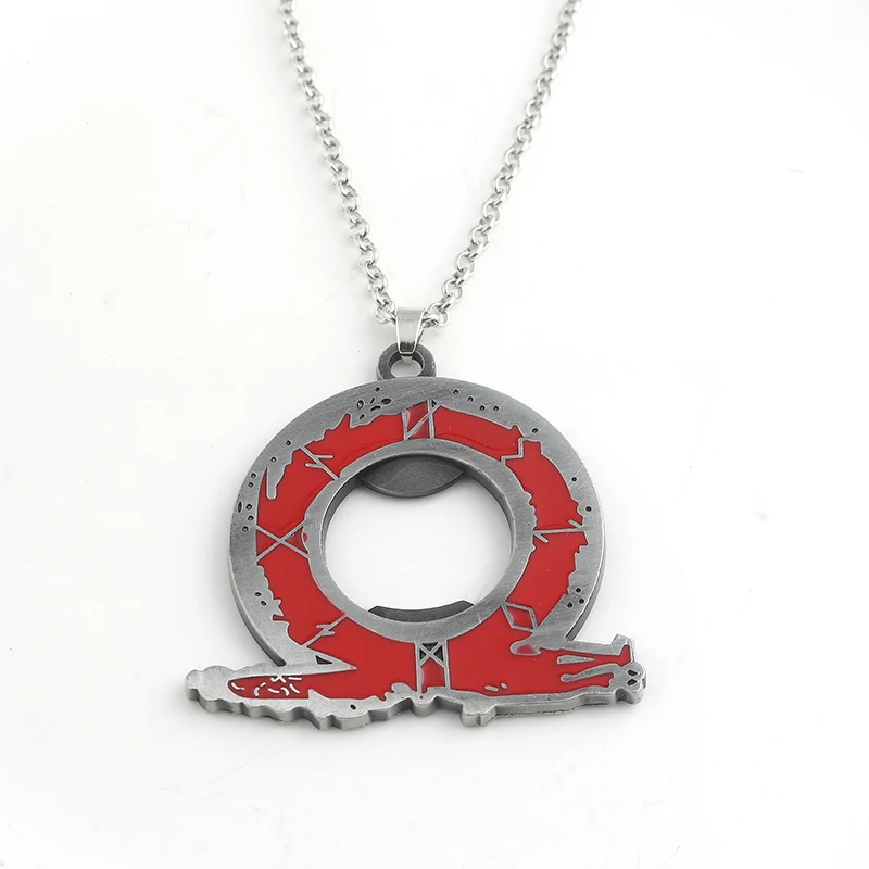 Movie God of War 4 Kratos Necklace Game Logo Pendant Necklace Jewelry Women Men Fans Souvenir