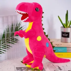 1 шт. 60 см мультфильм волна плюшевые игрушки, динозавр мультфильм тираннозавр рекс милые мягкие игрушки куклы для детей мальчиков подарок