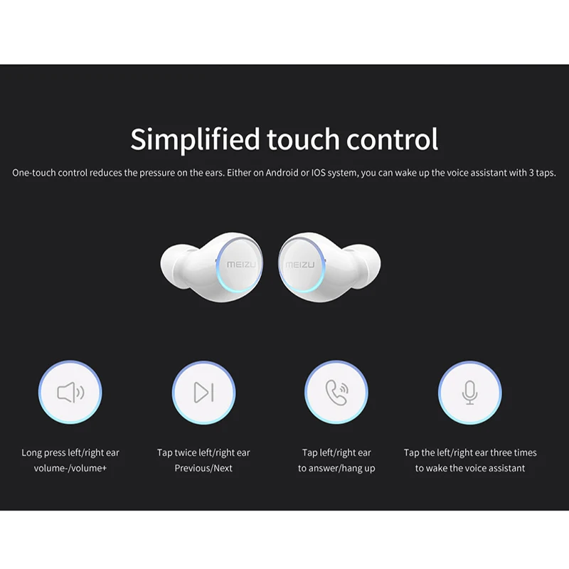Глобальная версия Meizu POP 2 POP2 TW50S двойные настоящие беспроводные наушники Bluetooth 5,0 водонепроницаемые наушники-вкладыши Беспроводная зарядная док-станция