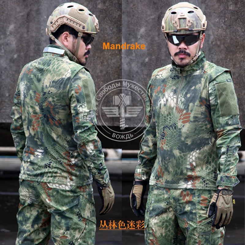 Армейские военные тактические штаны и боевые куртки, камуфляжная форма Kryptek CS, комплекты игровой формы для мужчин, комплект одежды