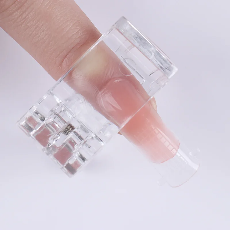 

5Pcs/lot Plastic Nail Tips Clip For Gel Finger Extension Quick Building Mold UV LED Nail Art Builder Manicure Tools