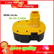 14.4 В ni-cd 2.0Ah Замена Мощность инструмент Батарея для Dewalt 2000 мАч DC9091 DE9038 DE9091 DE9092 DW9091 DW9094 DE9094