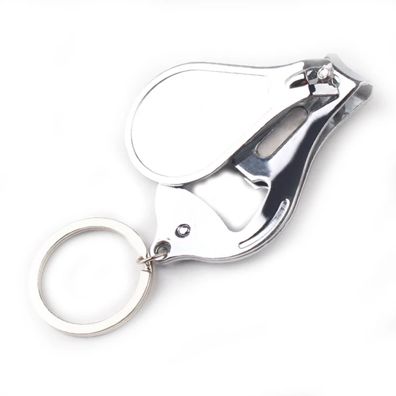 

High Quality Auto Keychain Stainless Steel Car Styling Key Ring Nail Clipper Model Key Chain Car Keyring Tool with Bottle Opener