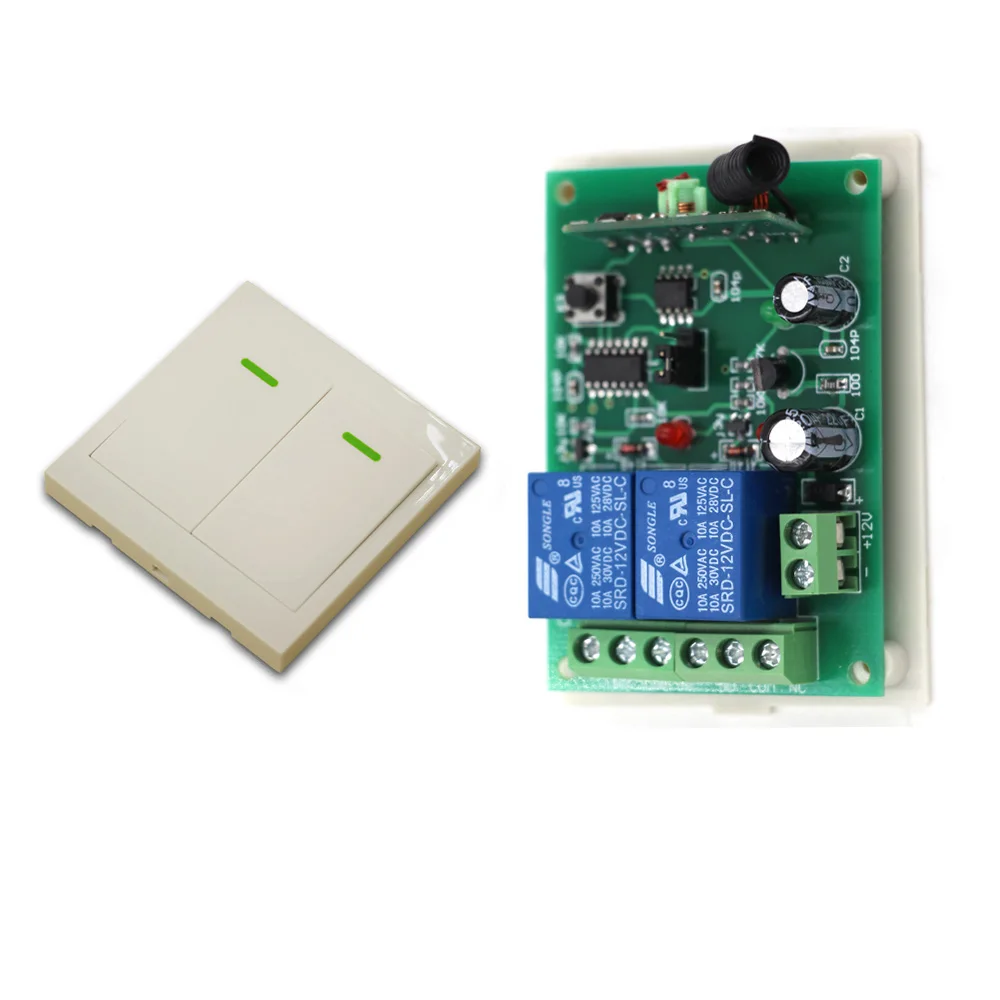Smart Home Wireless Remote Control Switch System 2CH 2 Way Relay