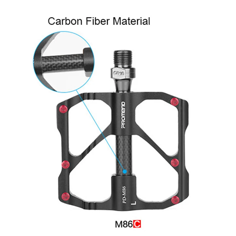 Педали для горного велосипеда Mtb, велосипедные педали BMX, плоские педали из алюминиевого сплава, подшипник из углеродного волокна для шоссейного велоспорта, ультралегкие аксессуары