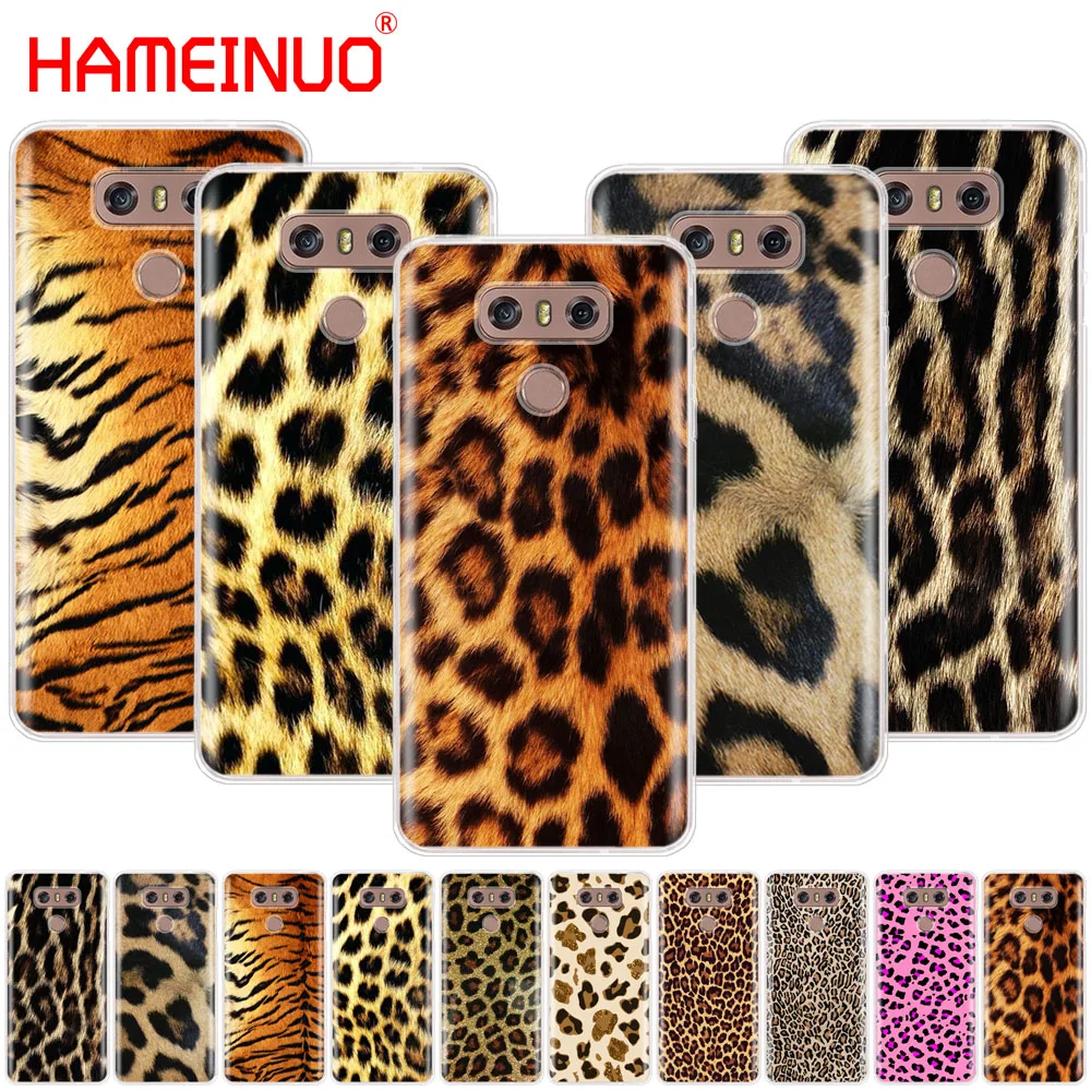 

HAMEINUO Tiger Leopard Print Panther Photo case phone cover for LG G7 Q6 G6 MINI G5 K10 K4 K8 2017 2016 X POWER 2 V20 V30 2018