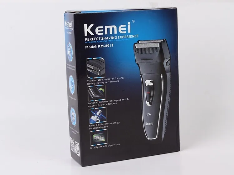 Перезаряжаемая бритва электробритва для мужчин шпагат лезвия для бритья волос машина Водонепроницаемый уход за лицом плавающий для мужчин Kemei8013