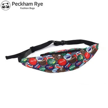 

NEW Beer bottle cap 3D printing Unisex women's waist bag female belt bag mens fanny packs for travel money phone bags