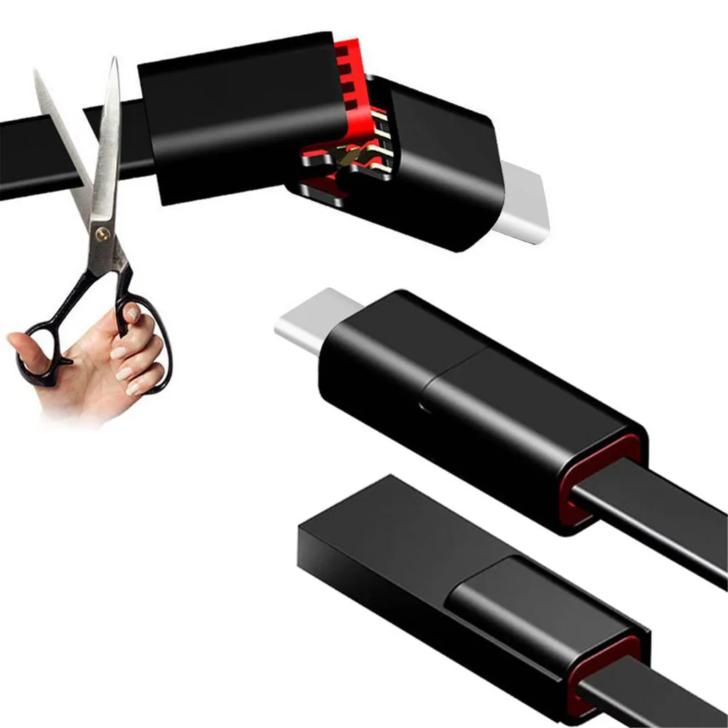 

Regenerative Cable 1.5m Reusable Cable Repair Puncture Cord for Android Type-C Dropshipping