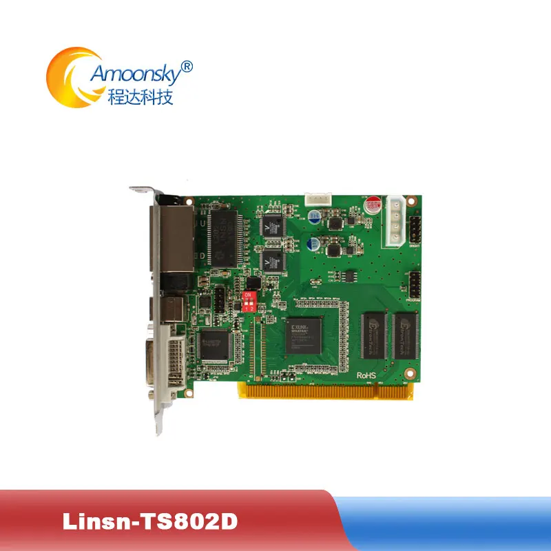 Linsn ts802d dvi контроллер Светодиодный модуль Дисплей linsn контрольная карта для Полноцветный smd СВЕТОДИОДНЫЙ экран дисплей