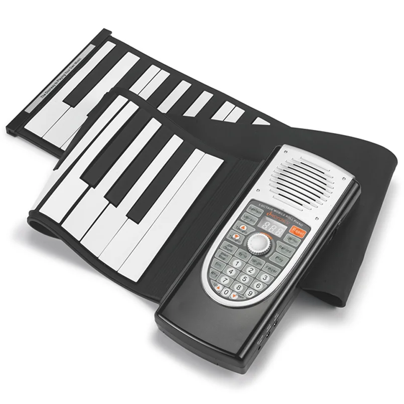 

DoReMi Portable 61 Keys Professional Smart Folding Piano Silicone Hand-rolled Electronic Pianos Beginner Instrument S2018-61