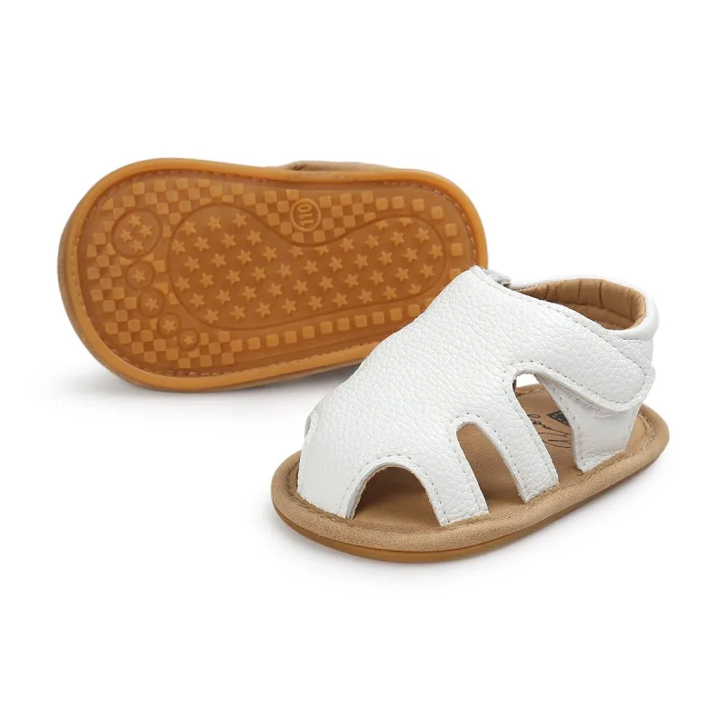 

Newborn Baby Kids Summer Shoes Hollow Crib Bebe First Walkers Soft Rubber Soled Outdoor PU Leather Girl Boy Shoe New