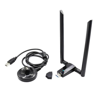 

USB 3.0 Wifi Adapter Dual Band 2.4GHz/5GHz 1200Mbps 802.11AC IEEE 802.11 a/b/n/g/ac with Antennas+Extended Cable Wireless