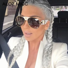 ALOZ MICC новые брендовые Дизайнерские мужские классические черные женские очки для вождения солнцезащитные очки для мужчин оттенки очки Oculos UV400 Q34