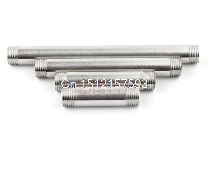 

BSP 1/2" Male x 1/2" Male 304 Stainless Steel threaded Pipe Fitting SS304 L 200MM