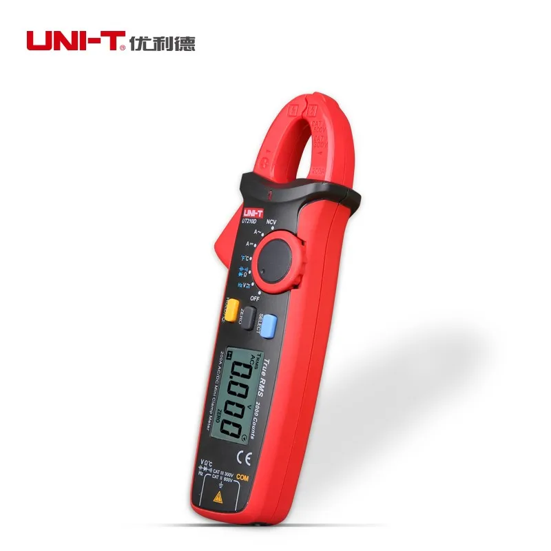 Uni-t UT210D цифровой tensao resistencia capacitancia зажим мультиметр температура medida мультитестер мультиметр с автоматическим выбором диапазонов