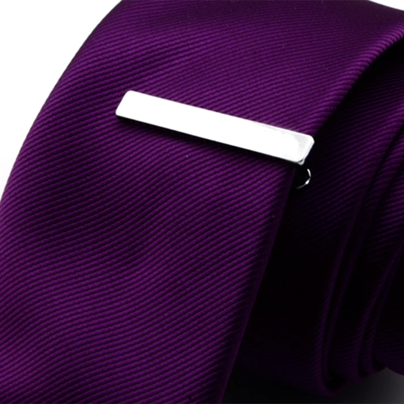 

Mdiger Fashion Short Paragraph Men's Tie Clips Simple Iron Tie Clip for Wedding Exquisite Men's Tie Accessories Size 4*0.6 cm