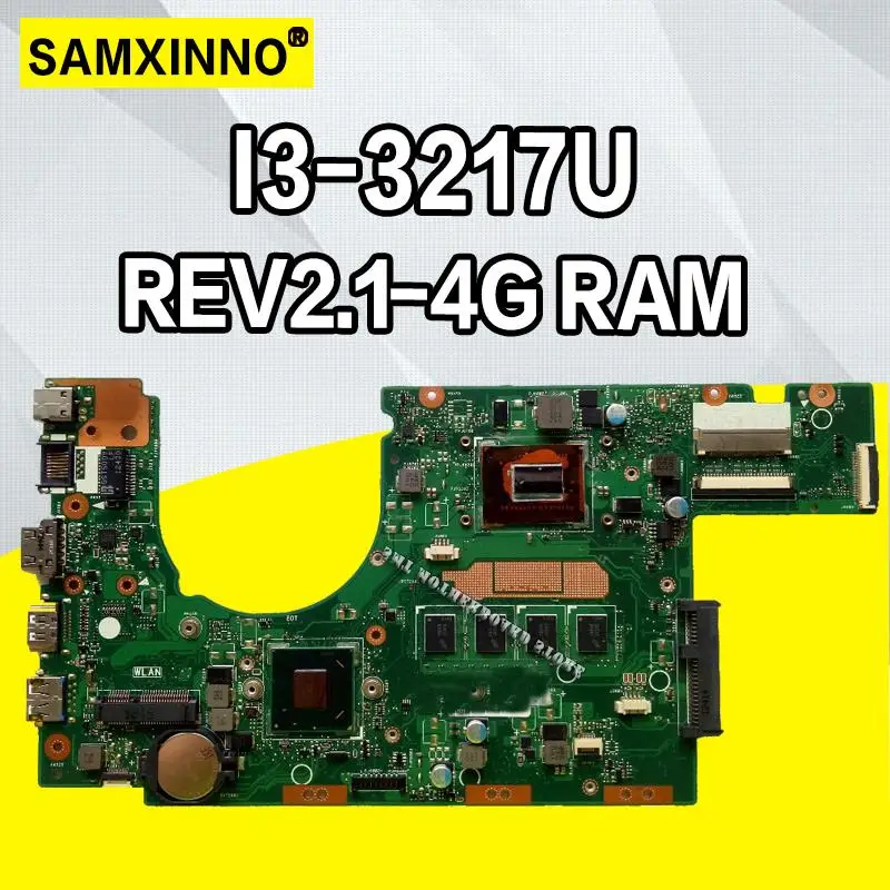 new motherboard S300CA For ASUS S300CA VivoBook S300C Laptop motherboard S300CA mainboard I3-CPU REV2.1 4G RAM new motherboard
