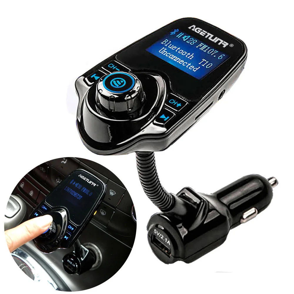 Автомобильный комплект громкой связи Bluetooth Fm-zender MP3 медиаплеер 5 В 2 1 А