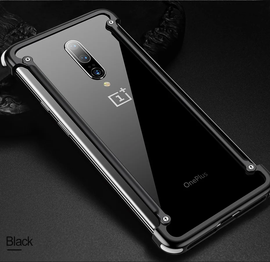 Металлический чехол с подушкой безопасности для Oneplus 7 7pro, чехол с подушкой безопасности, металлический бампер для Oneplus 6 T, чехол