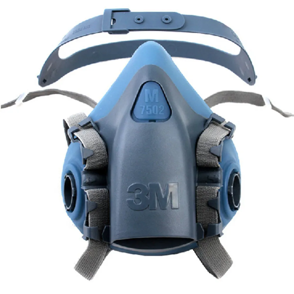 3M 7502+1621AF Anti Dust Gas Mask Respirator 9 In 1 Silicone Anti-dust Organic Vapor Benzene PM2.5 Multi-purpose Protection Set 3M 7502+1621AF Anti Dust Gas Mask Respirator 9 In 1 Silicone Anti-dust Organic Vapor Benzene PM2.5 Multi-purpose Protection Set