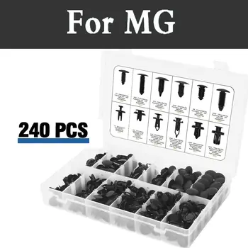 

240pcs Assortment Fastener Rivet Clips Push Set In Case Fits Car Rivets For Mg 3 350 5 550 6 Gs Tf Xpower Sv Zr Zs Zt