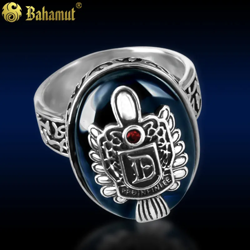 

The S925 Men Jewelry Sterling Sliver Ring Retro Vampire Diaries Male Fashion