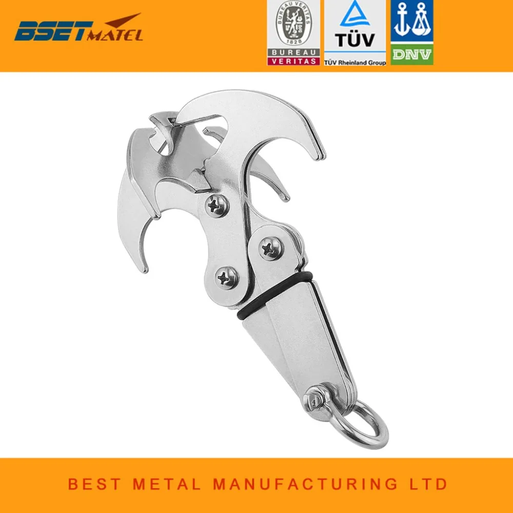 

Folding Gravity Hook Outdoor Foldable Grappling hook Climbing Carabiner Claws Survival Rescue EDC Tool Key Chains Camping Travel
