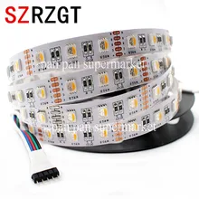 5 m 5050 Tira Conduzida DC12V 4in1 RGBW RGBWW 2in1 IP20 CCT Levou Fita de Luz não-Impermeável 60led/ m casa decoração