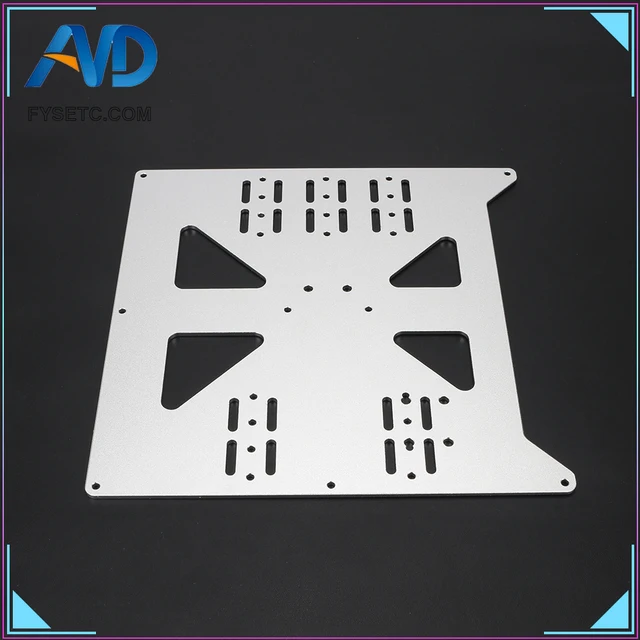 Cheap 3D printer parts heating platform Z-axis support aluminum plate For Prusa I3 /Wanhao support plate V3 heatbed aluminum plate