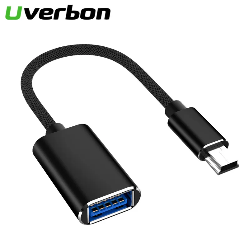 

Mini 5 Pin B Cable USB 3.0 Male to Female Metal Cord Adapter USB3.0 to Micro USB-b OTG For Car MP4 Micro B USB Extension Cable