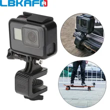 LBKAFA вращающийся на 180 градусов многофункциональный скейтборд держатель стенд клип для GoPro Hero 6 5 4 3 Xiaomi YI 4K eken H9 камера