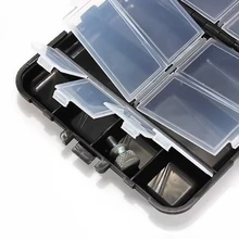 Практичный 1 шт. черный прочный пластиковый ящик для хранения рыболовных приманок рыболовные крючки Контейнер Чехол 26 отсеков удобно носить с собой