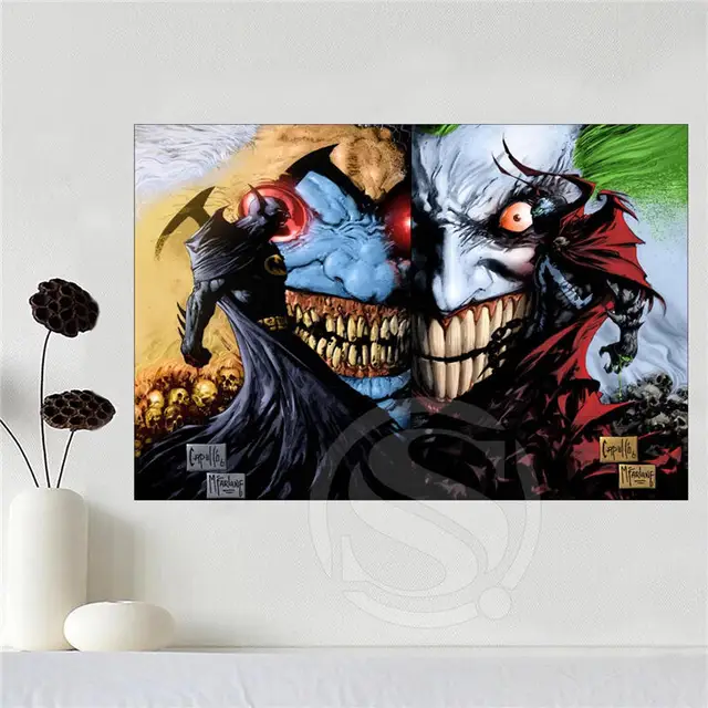 Custom Canvas Poster Art Superman Vs Batman Decoration Cloth Custom Canvas Poster Art Superman Vs Batman Decoration Cloth Fabric Wall Print Silk