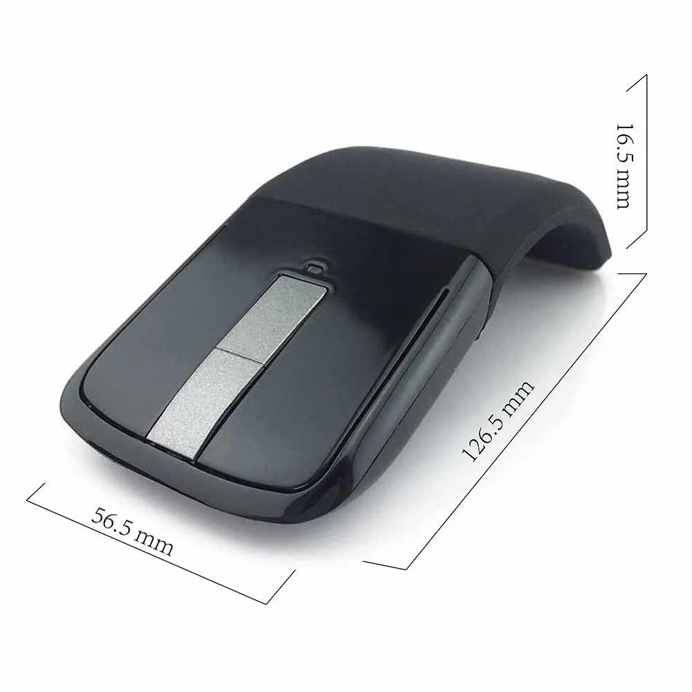 Wireless 2.4G Foldable Mouse For Microsoft Surface PC Laptop Mause Folding Arc Touch Mouse Computer Gaming Mause USB Office Mice