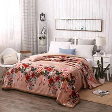 Европейский стиль модные цветы принты облако норковая бархатная одеяло для дивана/кровати/домашнее полотенце покрывала