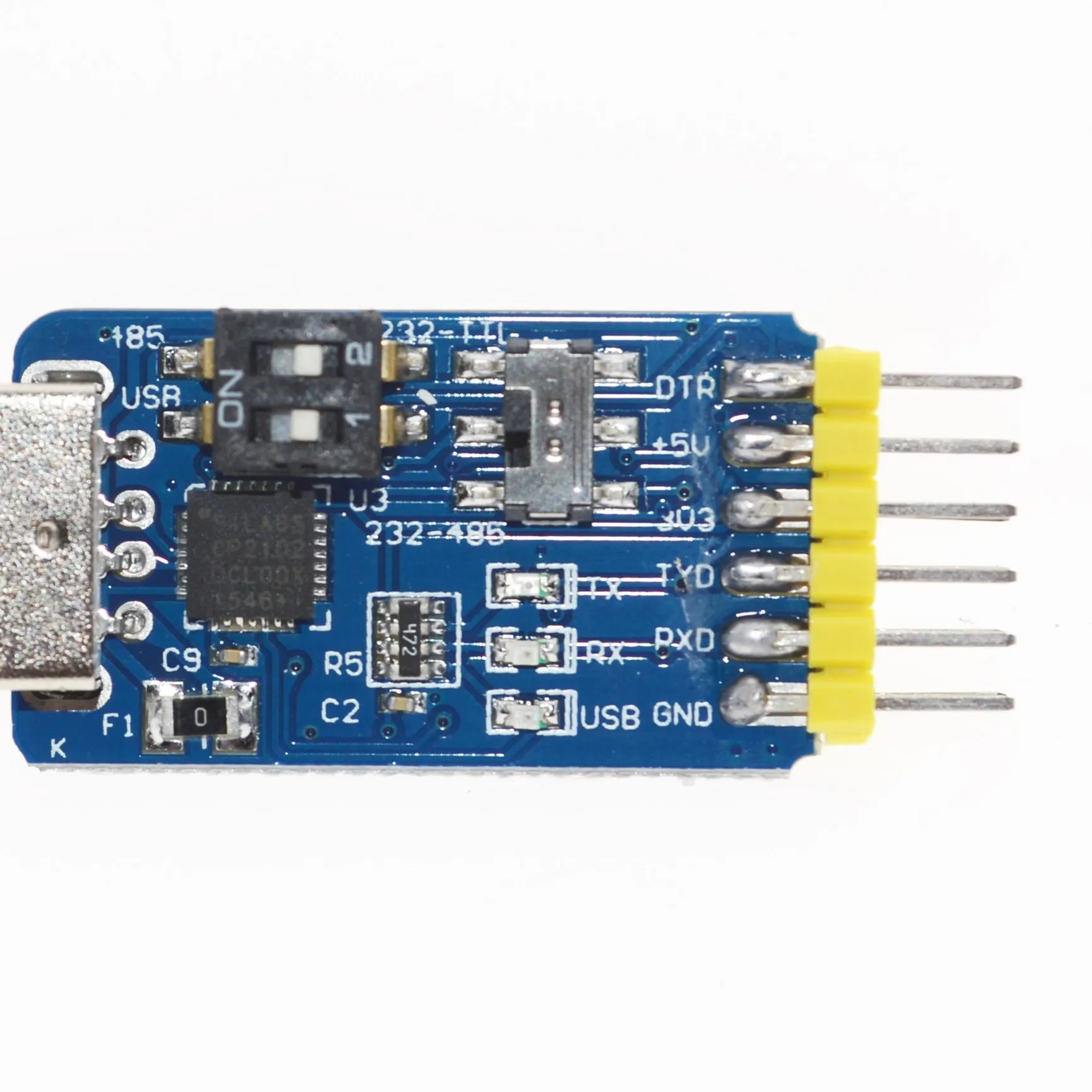 6 в 1 CP2102 USB к TTL 485 232 Huzhuan 3 V / 5V совместимый шесть Многофункциональный серийный