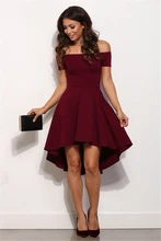 2017 New Women Summer Off the Shoulder Party Dresses Red Black Blue Casual Elegant Vintage Midi Dresses Plus Size
