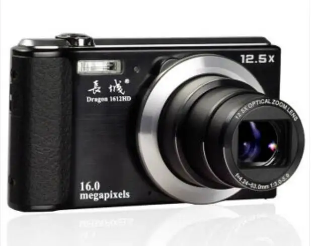 

Free Shipping Mini Digital Camera 16MP 12.5x optical 4x digital Zoom Anti-shake Video Camcorder 2.7" Screen COMS Video Recoding