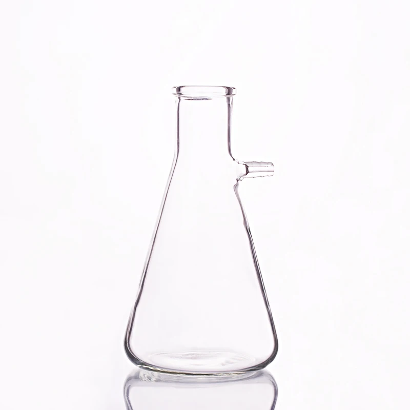 Filtering flask with side tubulature,Capacity 500ml,Triangle flask with tubules,Filter