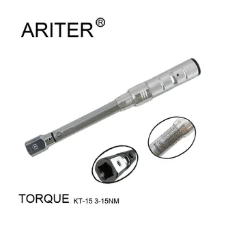 

Cheap sale 9*12 3-15N.m mini adjustable hand tools wrench universal torque wrench bike spanner bicycle repair tool set