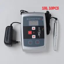 10 шт. 1RL постоянный макияж цифровая тату-машинка с электропитанием швейцарский мотор тату машинка для бровей Набор