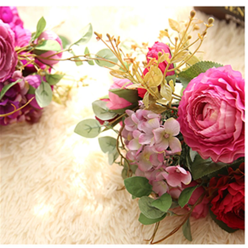 Искусственный букет цветов для свадьбы украшения стола|fake flowers bouquet|flower bouquetartificial