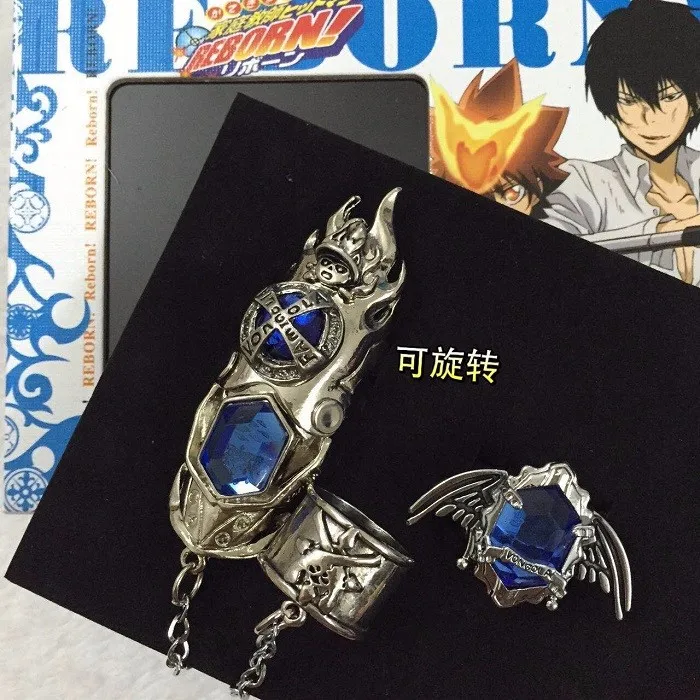 アニメ家庭教師家庭教師ヒットマンreborn沢田綱吉コスプレボンゴレクリスタルリングセットモデルのおもちゃ周囲 Model Toy Katekyo Hitman Rebornhitman Reborn Aliexpress