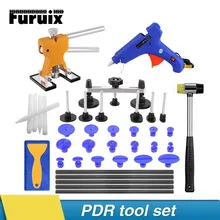 PDR Tools car dent repair tool dent remove for hail damage paintless dent lifter hammer glue gun tabs suction cups hand tools pdr paintless dent repair tool golden lifter kit hail hand tools set car bodywork repair tool for hail stone dent