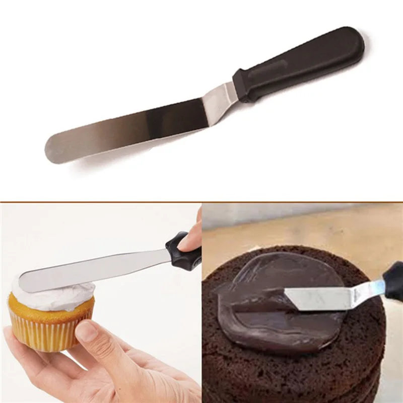 Stainless Steel Cake Cream Smoother Icing Frosting Spreader Cake Tools
