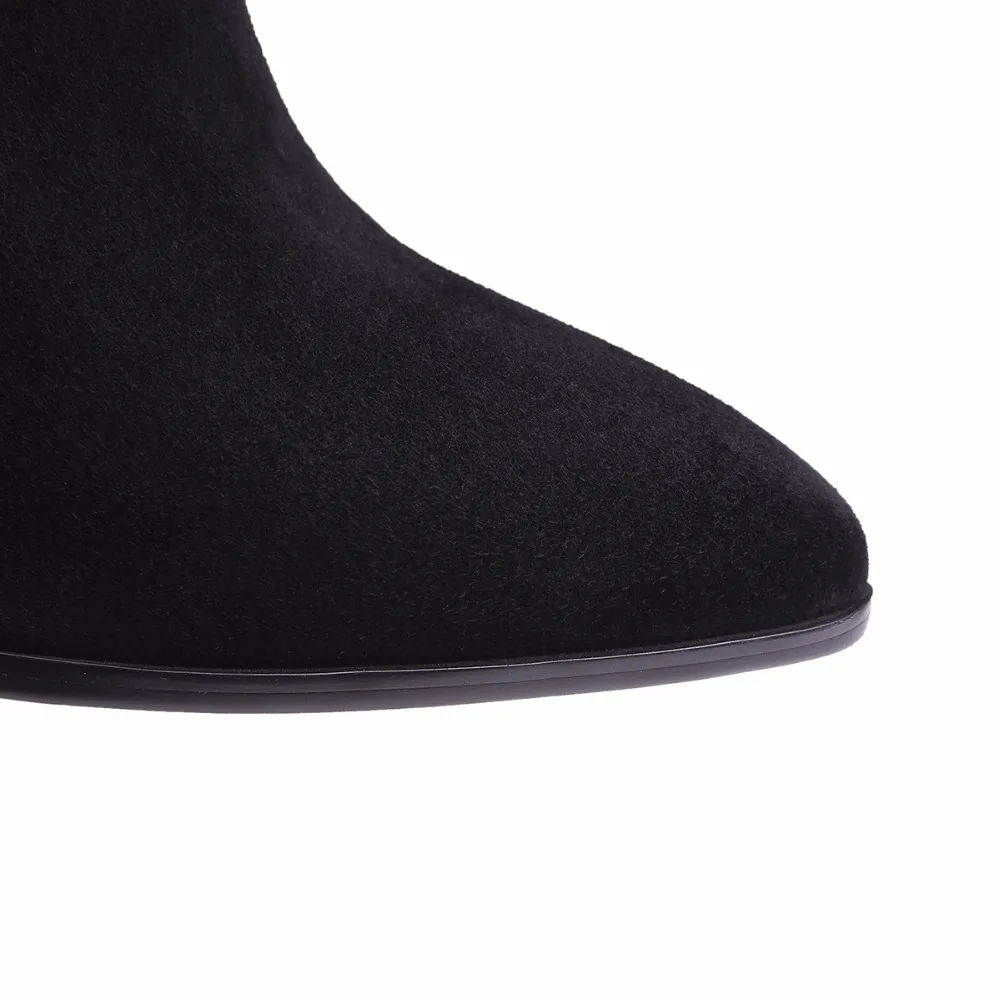 Suede Angle Boots 2017 New Winter Kids Pointed Toe