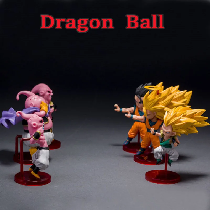 6pcs/Lot Dragon Ball Son Gohan Display Doll Collection Toy Anime Dragon Ball Super Saiyan Action Figure Toys Children Xmas Gift 6pcs/Lot Dragon Ball Son Gohan Display Doll Collection Toy Anime Dragon Ball Super Saiyan Action Figure Toys Children Xmas Gift