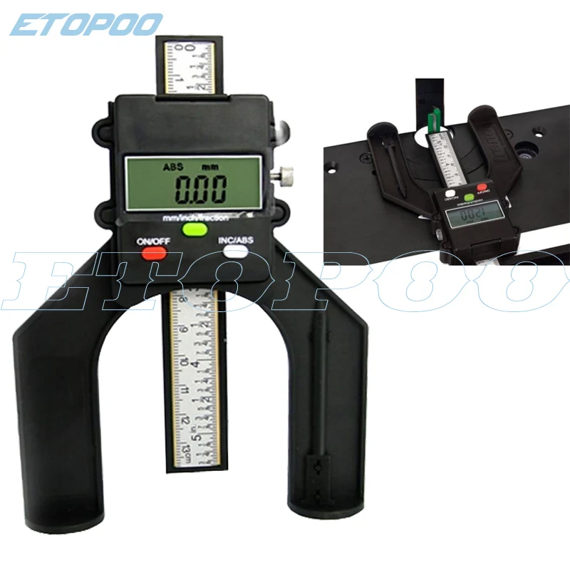 

Trend Digital Depth caliper Wood Working depth gauge caliper depth vernier caliper digital height caliper D60 ROUTER OR SAWBLADE