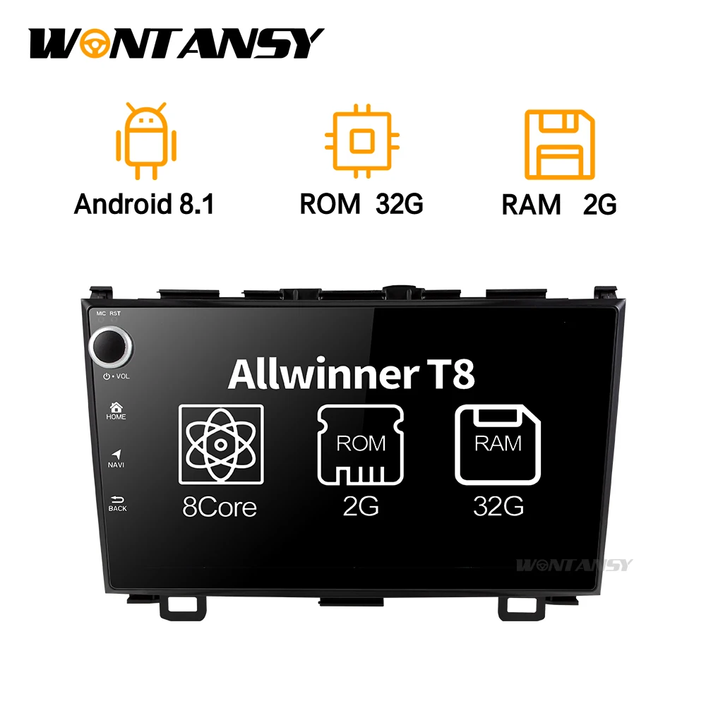 Android 8 1 автомобильный dvd gps плеер для Honda CRV CR-V с автомобильным радио навигация